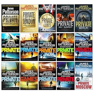 Seller image for James Patterson Private Series 1-15 Books Collection Set (Private, London, Games, No. 1 Suspect, Berlin, Down Under, Private L. A., India &amp; MORE) for sale by usa4books