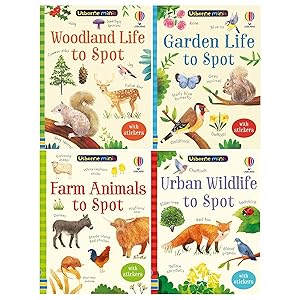 Immagine del venditore per Usborne Minis 4 Books Collection Set Series 2 (Garden Life to Spot, Urban Wildlife to Spot, Farm Animals to Spot, Woodland Life to Spot) venduto da usa4books
