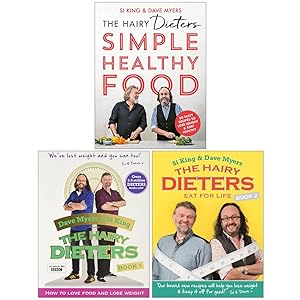 Seller image for The Hairy Dieters Collection 3 Books Set By Hairy Bikers (Simple Healthy Food, How to Love Food and Lose Weight, Eat for Life) for sale by usa4books