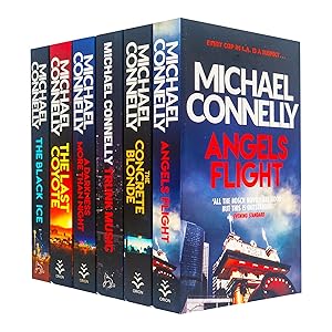 Seller image for Michael Connelly Harry Bosch Series 6 Books Collection Set Angels Flight, Concrete Blonde, Trunk Music, The Last Coyote, Black Ice, Darkness More Than Night for sale by usa4books