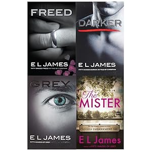 Seller image for Fifty Shades of Grey & Mister Collection 4 Books Set by E L James The Missus, The Mister, Freed, Darker, Grey for sale by usa4books