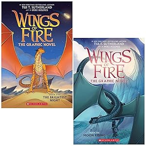 Imagen del vendedor de Wings of Fire The Graphic Novel 2 Books Collection Set (The Brightest Night, Moon Rising) a la venta por usa4books