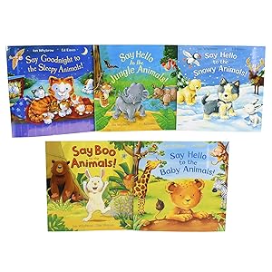 Bild des Verkufers fr Say Hello To The Animals 5 Books Collection Set - Children Picturebook Nursery Books Pictureflat B. zum Verkauf von usa4books