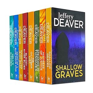 Seller image for Jeffery Deaver Collection 8 Books Set Mistress of Justice, Bloody River Blues, Shallow Graves for sale by usa4books