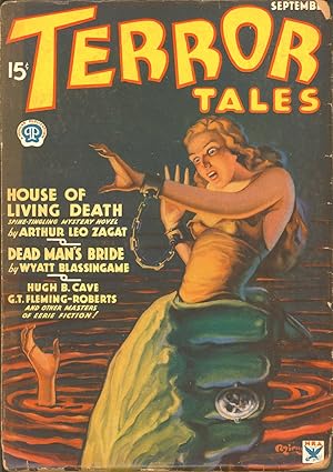 Terror Tales 1934 Sept, #1. Bondage, Monster Cover.