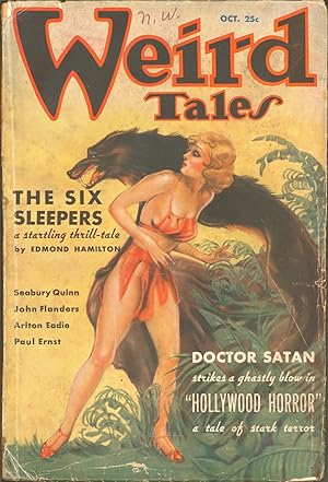 Weird Tales 1935 October. Brundage Cover Art.