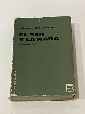 Seller image for El ser y la nada. for sale by ARREBATO LIBROS