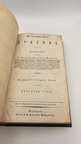 Polytechnisches Journal. Band XXXVI [36.] Heft 1-6 (=vollst. Jahrgang) Eine Zeitschrift