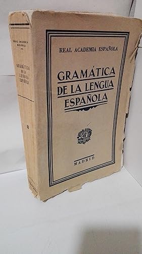 Seller image for GRAMATICA DE LA LENGUA ESPAOLA Nueva edicion, reformada, de 1931 y apendice con las nuevas normas de prosodia y ortografia for sale by LIBRERIA  SANZ