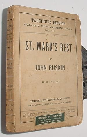 Seller image for St. Mark's Rest, The History of Venice for sale by R Bryan Old Books
