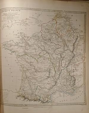 Map of Ancient France or Gallia Transalpina