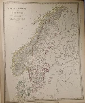 Map of Sweden, Norway, and Denmark