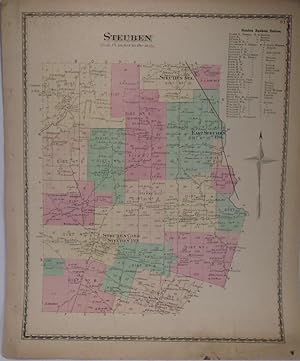 Map of Steuben, New York