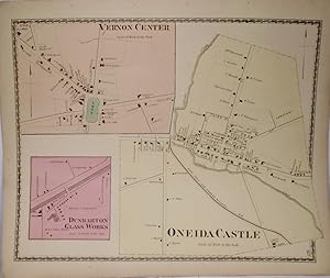 Map of Orveida Castle and Vernon Center, New York