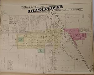 Map of the Village of Evansville, Wisconsin
