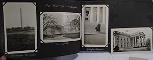 1920's Photograph Album, Golf, Lake Champlain, Biplanes, Washington D.C., Battleships, and Eclips...