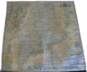 Map of the State of Maine From Actual Surveys [Wall Map]
