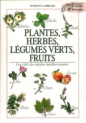 Seller image for Plantes, herbes, lgumes verts, fruits : Les clefs du rgime mditerranen for sale by deric