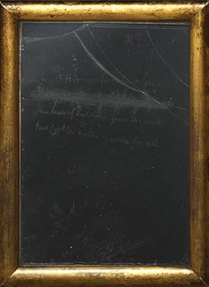 Seller image for Poem engraved on pane of glass. for sale by Peter Harrington.  ABA/ ILAB.