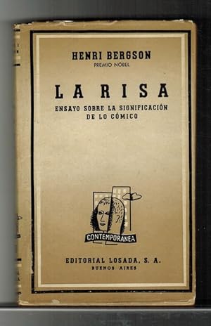 Bild des Verkufers fr Risa, La: ensayo sobre la significacin de lo cmico. zum Verkauf von La Librera, Iberoamerikan. Buchhandlung