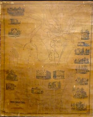 Imagen del vendedor de Map of the Town of Winchester, Litchfield County, Connecticut [WALL MAP] a la venta por Babylon Revisited Rare Books