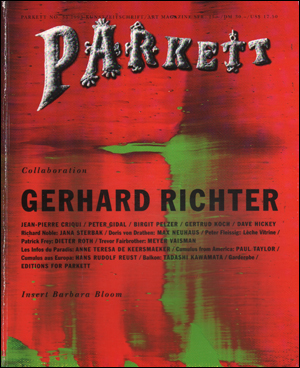 Imagen del vendedor de Parkett, No. 35 (1993) Collaboration Gerhard Richter a la venta por Specific Object / David Platzker