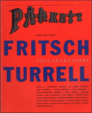 Bild des Verkufers fr Parkett, No. 25 (1990) Collaboration Katharina Fritsch / James Turrell zum Verkauf von Specific Object / David Platzker