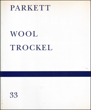 Bild des Verkufers fr Parkett, No. 33 (1992) Collaboration Rosemarie Trockel / Christopher Wool zum Verkauf von Specific Object / David Platzker