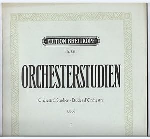 Imagen del vendedor de Orchesterstudien / Orchestral Studies / Etudes d'orchestre, Heft 1 (= Edition Breitkopf, Nr. 3231). Oboe. a la venta por Antiquariat Bcherstapel