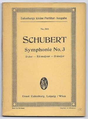 Image du vendeur pour Symphonie No. 3 D-Dur (= Eulenburgs kleine Partitur-Ausgabe, No. 506). mis en vente par Antiquariat Bcherstapel