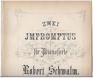 Image du vendeur pour Zweites Impromptu (= Zwei Jmpromptus fr Pianoforte componirt von Robert Schwalm, Op. 20 No. 2). mis en vente par Antiquariat Bcherstapel