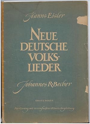 Seller image for Neue deutsche Volkslieder fr Gesang mit vereinfachter Klavierbegleitung (Johannes R. Becher). Erste Folge. for sale by Antiquariat Bcherstapel