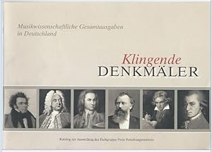 Immagine del venditore per Klingende Denkmler. Musikwissenschaftliche Gesamtausgaben in Deutschland. venduto da Antiquariat Bcherstapel