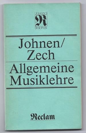Immagine del venditore per Allgemeine Musiklehre (= Reclams Universal-Bibliothek, Band 193). venduto da Antiquariat Bcherstapel