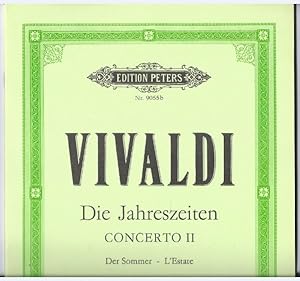 Immagine del venditore per Concerto II. Der Sommer / L'Estate (= Die Jahreszeiten (Le Stagioni). Vier Konzerte fr Violine und Orchester, 2. Edition Peters, Nr. 9055b). Klavier und Violine. venduto da Antiquariat Bcherstapel