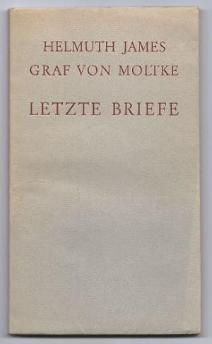 Bild des Verkufers fr Letzte Briefe aus dem Gefngnis Tegel. zum Verkauf von Antiquariat Bcherstapel