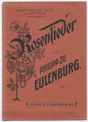 Bild des Verkufers fr Rosenlieder. zum Verkauf von Antiquariat Bcherstapel