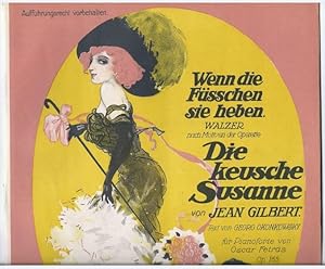 Seller image for Wenn die Fsschen sie heben. Walzer nach Motiven der Operette "Die keusche Susanne" von Jean Gilbert. Fr Pianoforte von Oscar Fetras, Op. 165. Ausgabe fr Piano ohne Text. for sale by Antiquariat Bcherstapel