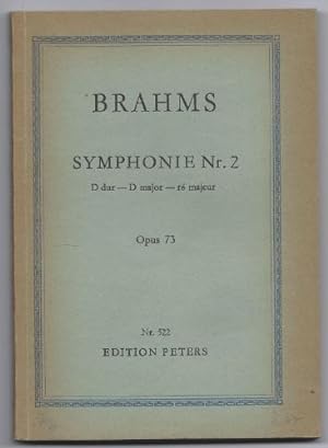 Seller image for Symphonie Nr. 2 D-Dur Op. 73 (= Edition Peters, Nr. 522). Studienpartitur. for sale by Antiquariat Bcherstapel
