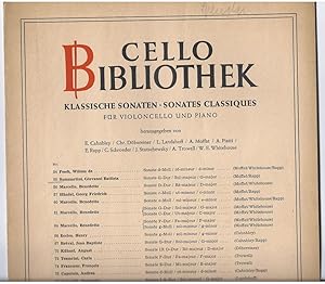 Imagen del vendedor de Sonate G-Dur fr Violoncello und Piano (= Cello-Bibliothek 55). a la venta por Antiquariat Bcherstapel