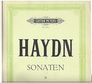 Imagen del vendedor de Sonaten fr Klavier zu zwei Hnden (= Edition Peters, Nr. 713c). a la venta por Antiquariat Bcherstapel