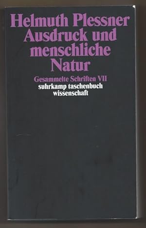 Imagen del vendedor de Ausdruck und menschliche Natur. Gesammelte Schriften VII (= Suhrkamp Wissenschaft, 1630). a la venta por Antiquariat Bcherstapel