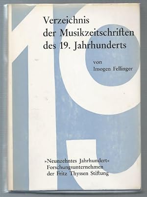 Immagine del venditore per Verzeichnis der Musikzeitschriften des 19. Jahrhunderts (= Studien zur Musikgeschichte des 19. Jahrhunderts, Band 10). venduto da Antiquariat Bcherstapel