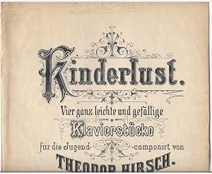 Imagen del vendedor de Unter grnen Bumen, Op. 37 No. 2 (= Kinderlust. Vier ganz leichte und gefllige Klavierstcke fr die Jugend componirt von Theodor Hirsch, No. 2). a la venta por Antiquariat Bcherstapel