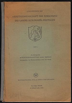 Bild des Verkufers fr Die Lehre vom Ursprung und Sinn der Theorie bei Aristoteles (= Sonderdruck aus: Arbeitsgemeinschaft fr Forschung des Landes Nordrhein-Westfalen, Heft 1). zum Verkauf von Antiquariat Bcherstapel