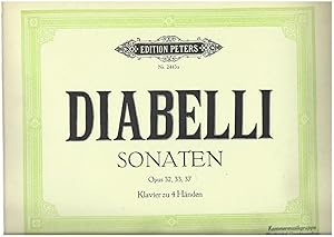 Seller image for Sonaten fr Klavier zu vier Hnden, Op. 32, 33 und 37 (= Edition Peters, Nr. 2443a). for sale by Antiquariat Bcherstapel