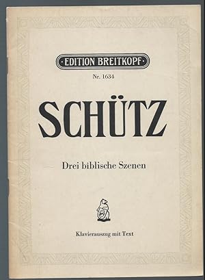 Bild des Verkufers fr Drei biblische Szenen (= Edition Breitkopf, Nr. 1634). Klavierauszug mit Text. zum Verkauf von Antiquariat Bcherstapel