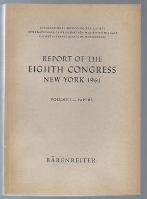 Image du vendeur pour Report of the Eight Congress New York 1961. Vol. I: Papers. Vol. II: Reports. mis en vente par Antiquariat Bcherstapel