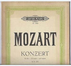 Bild des Verkufers fr Konzert Es-Dur (KV 271) / Konzert fr Klavier und Orchester (= Edition Peters, Nr. 3309f). Ausgabe fr zwei Klaviere. zum Verkauf von Antiquariat Bcherstapel