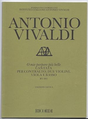 Bild des Verkufers fr O mie porpore pi belle. Cantata per Contralto, due Violini, Viola e Basso. RV 685 (= Edizione critica delle opere di Antonio Vivaldi). zum Verkauf von Antiquariat Bcherstapel